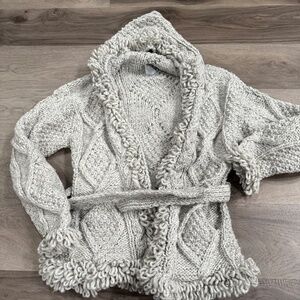 Zip Up Llama Wool Sweater